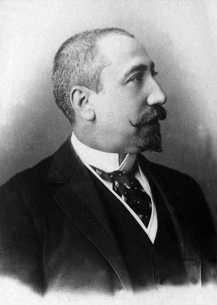 Portrait of Jacques Anatole Francois Thibault dit Anatole France (1844-1942), writer and journalist elected to the Academy Francaise in 1896 by Unknown photographer