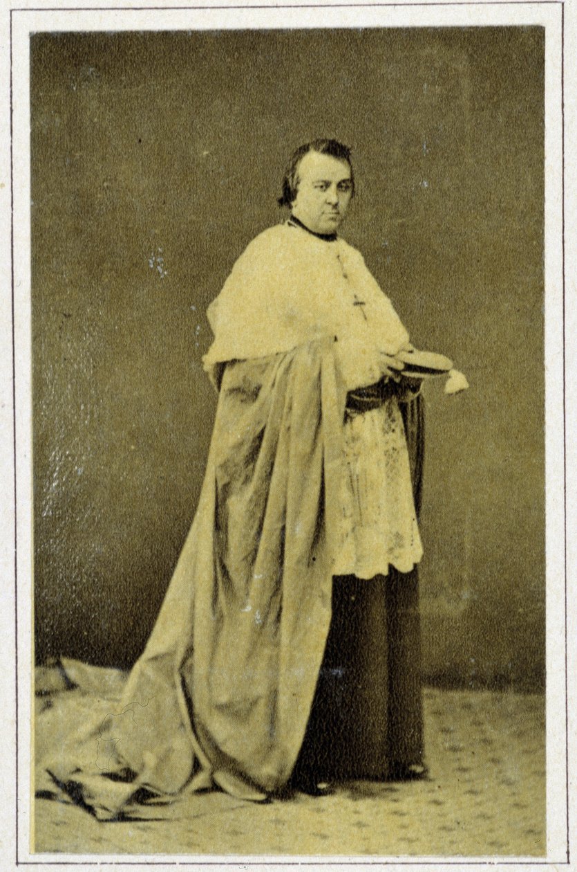 Portrait of Monseigneur Lavigerie (1825 - 1892) in 1869 by Unknown photographer