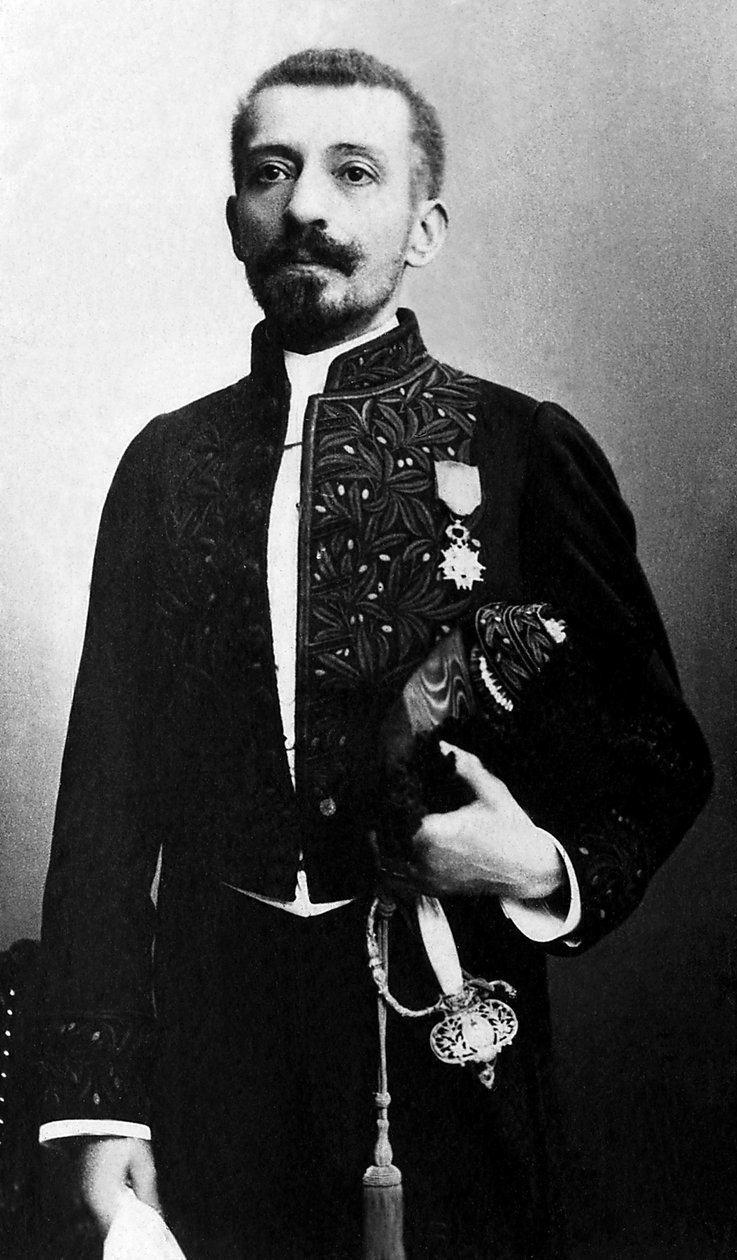 Portrait of Pierre Loti (1850-1923), Novelist and Officer of the French Navy, in an Academic Costume by Unknown photographer