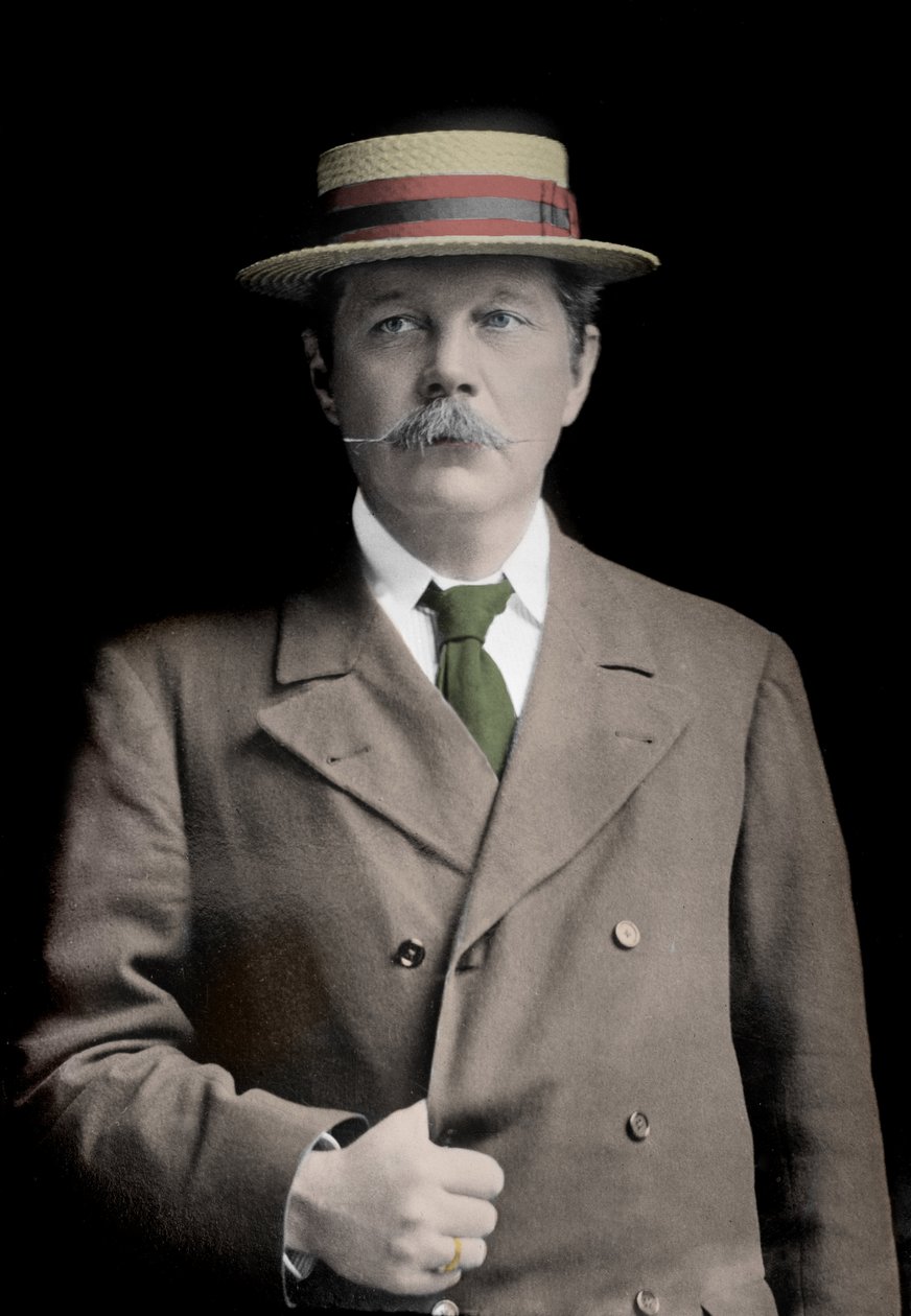 Portrait of Sir Arthur Conan Doyle (1859-1930), English writer, creator of the character of Sherlock Holmes. by Unknown photographer