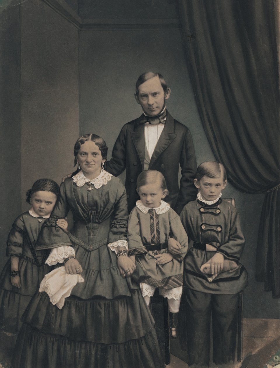 Portrait of a Family, 1850s by Unknown photographer