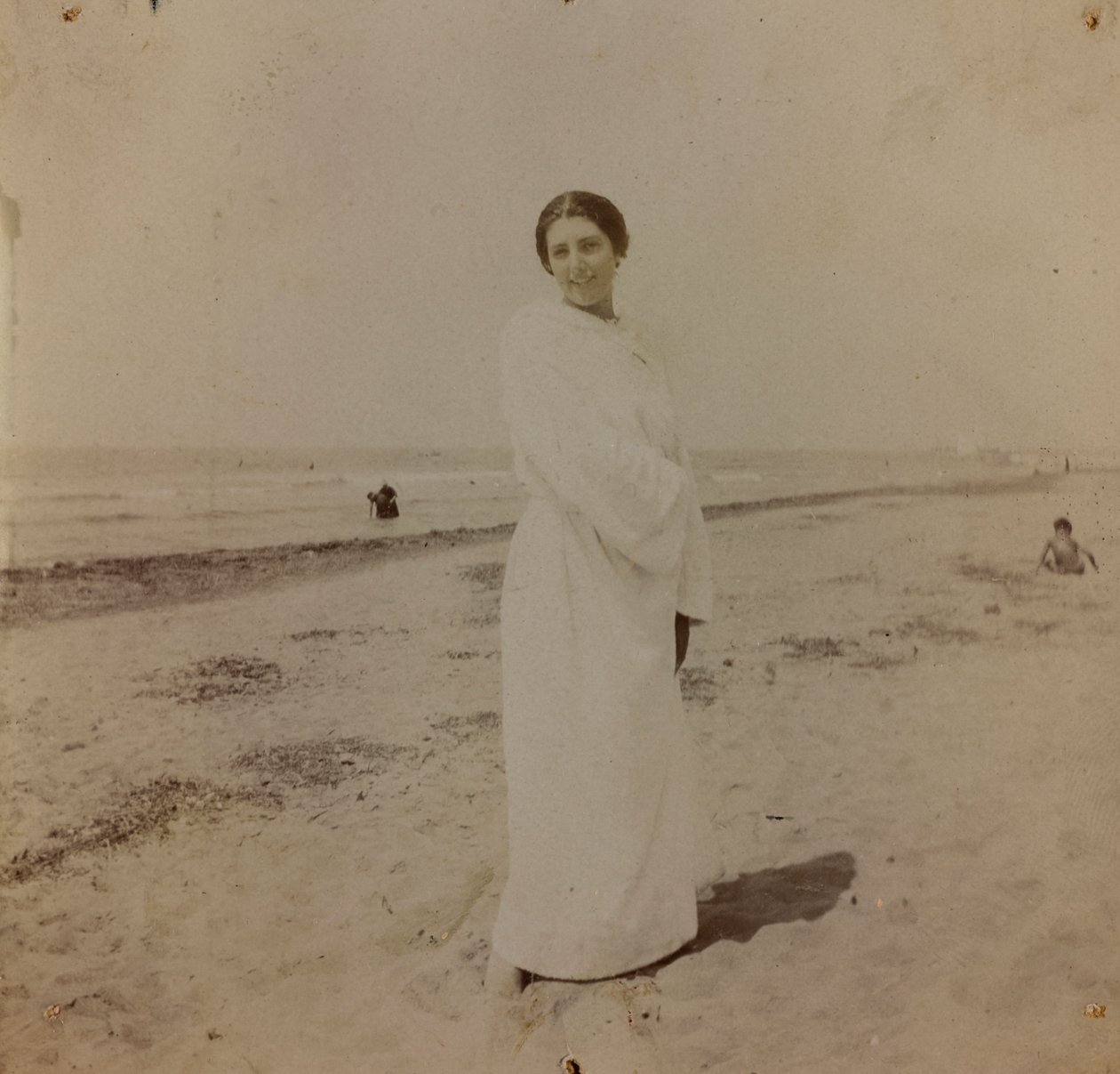 Portrait on the Beach in Forte dei Marmi, Versilia by Unknown photographer