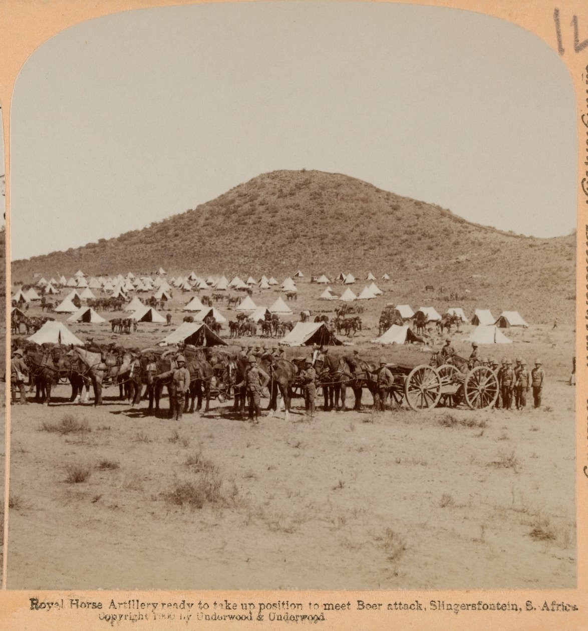 Royal Horse Artillery, Slingersfontein, Boer War, c.1899 by Unknown photographer