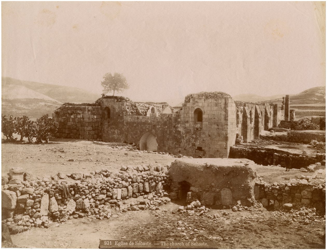 Ruins of Holy Forty Martyrs Church, Sebaste, Turkey, ca 1890 by Unknown photographer