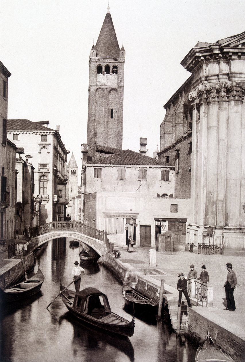 San Giovanni e Paolo district in Venice - photography, late 19th century by Unknown photographer