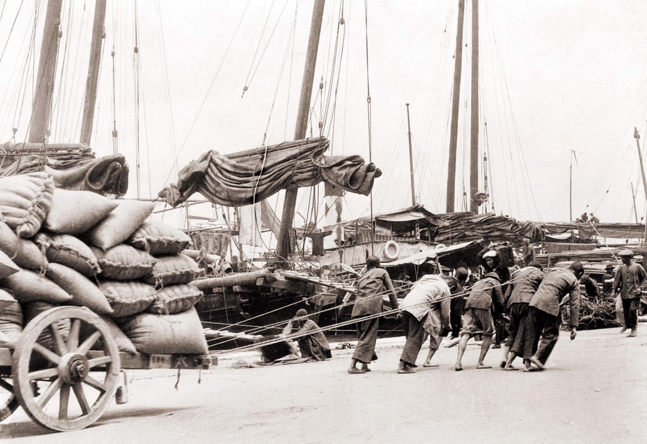 The port of Hong Kong around 1880 by Unknown photographer