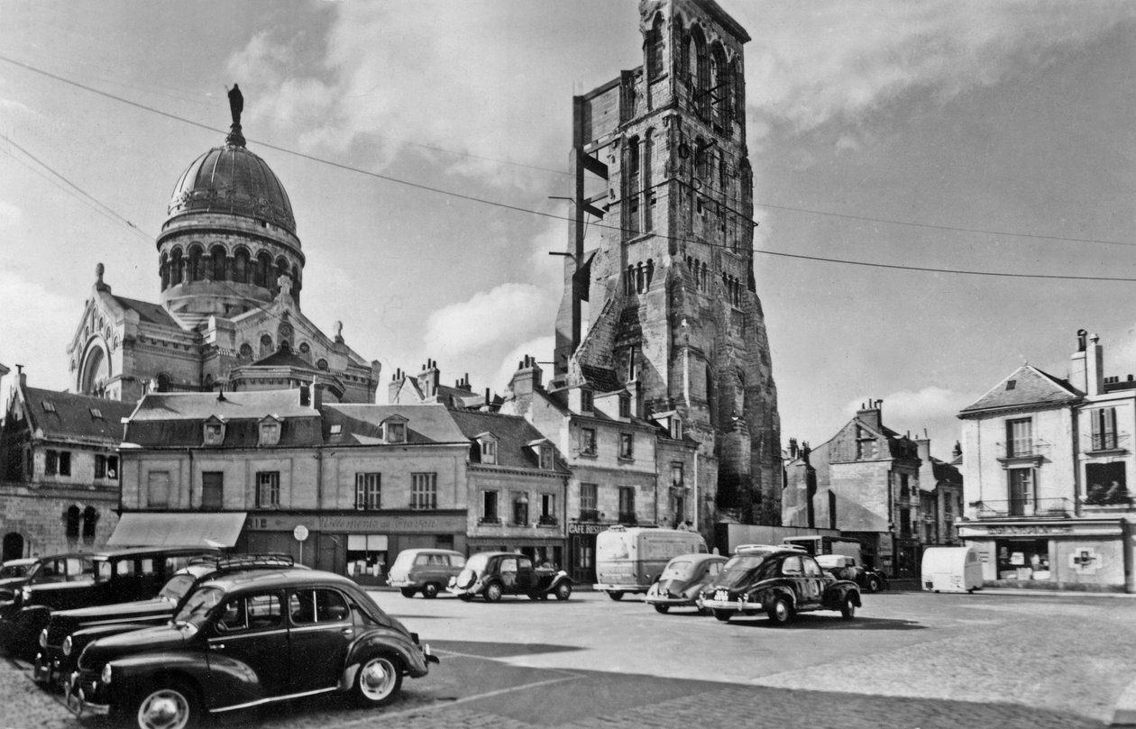 Tours, France: Basilica St Martin, Postcard, c. 1960 by Unknown photographer