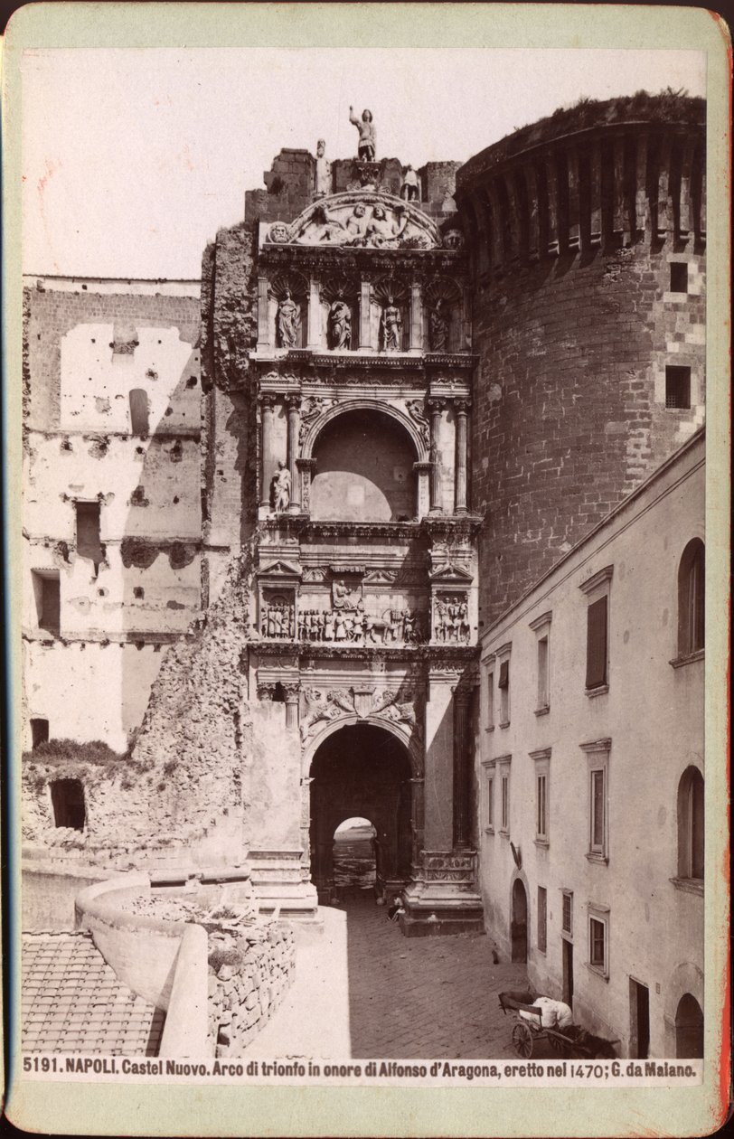 Triumphal Arch of the Castel Nuovo, Naples, ca 1880 by Unknown photographer
