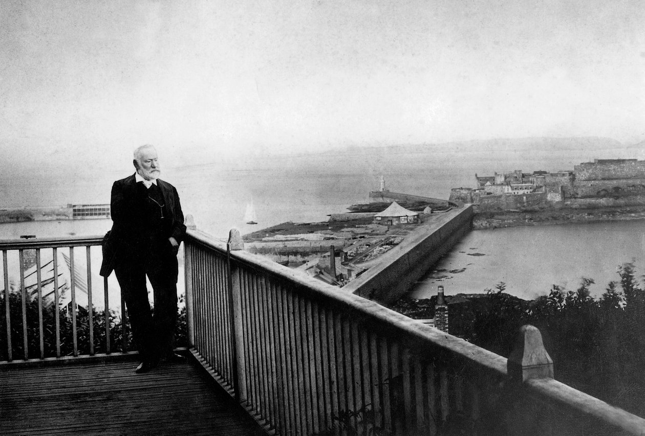 Victor Hugo at Hauteville House During Exile in Guernsey, 1868 by Unknown photographer