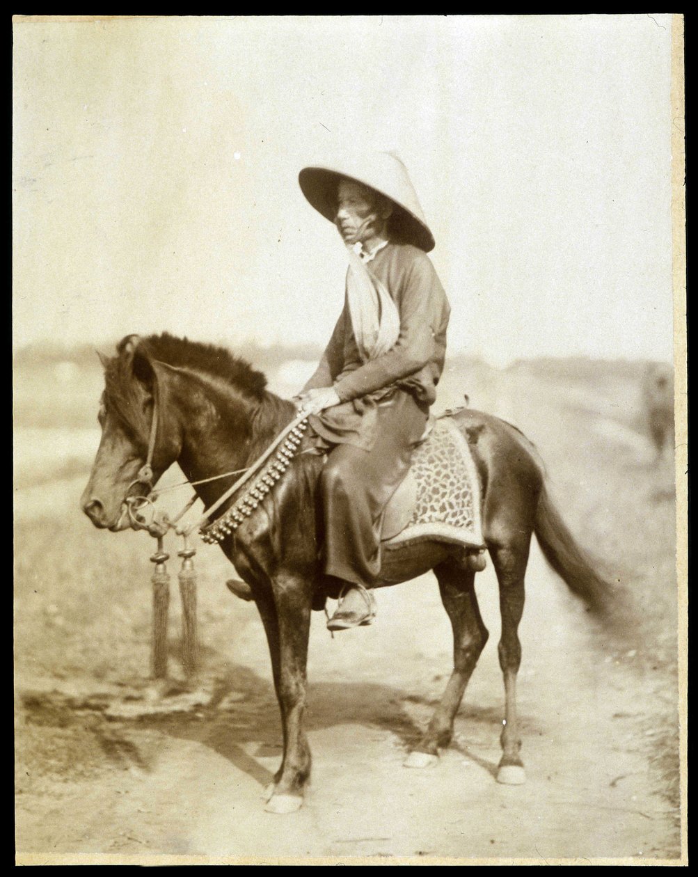 Vietnamese rider, late 19th century by Unknown photographer