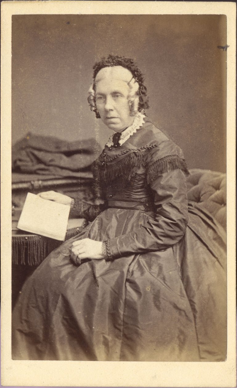 Woman with a Book, ca 1860 by Unknown photographer