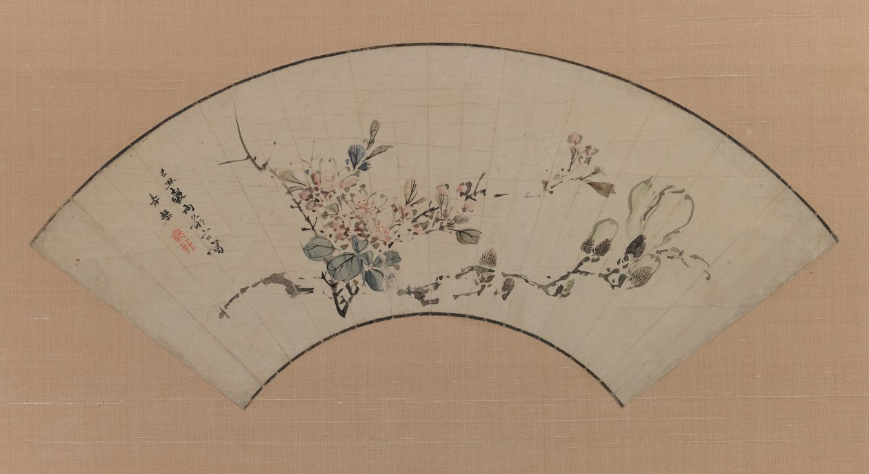 Cherry Blossoms and Magnolia, 1829 by Uragami Shunkin