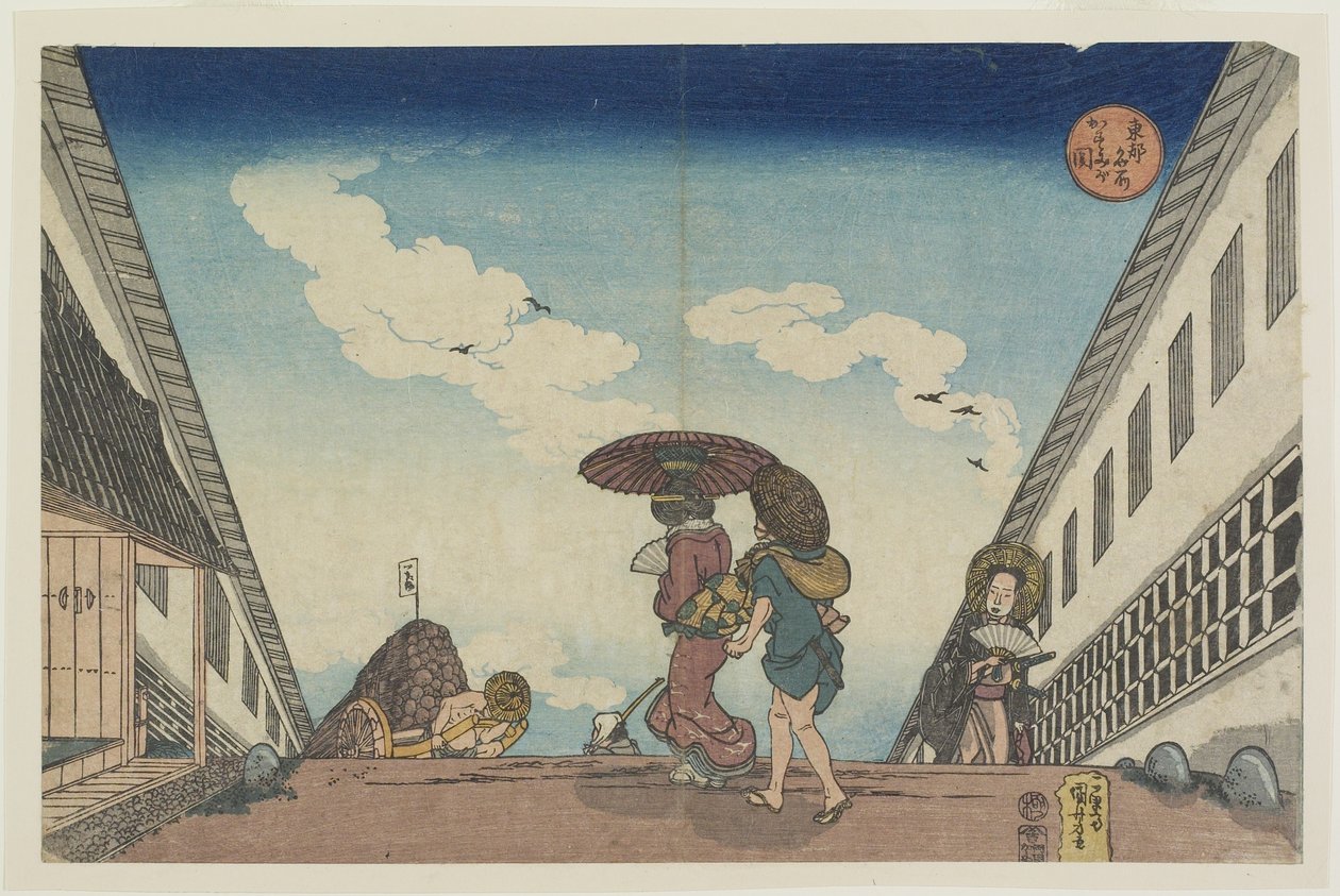 Kasumigaseki, 1830-1837 by Utagawa Kuniyoshi