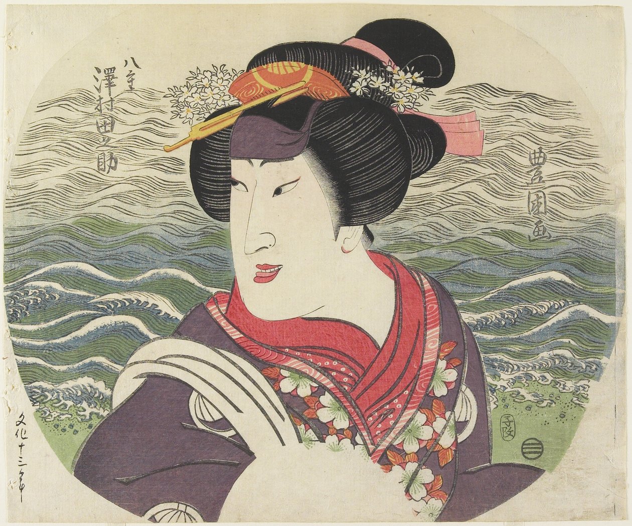 Sawamura Tanosuke II as Yae, 1816 by Utagawa Toyokuni