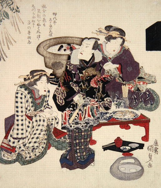 Otawaya (Onoe Kikugoro) at Umemoto, c.1825 by Utagawa Kunisada