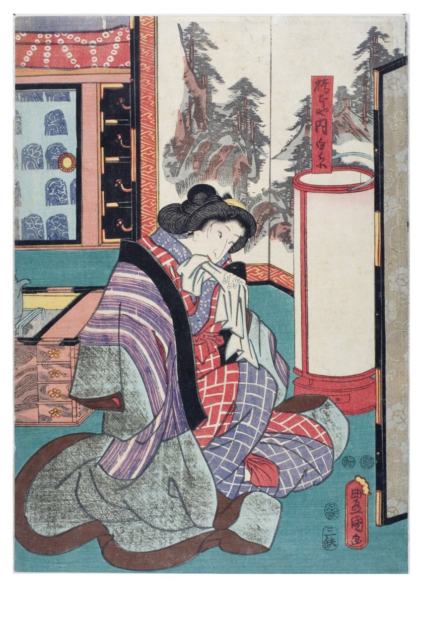 Shiraito from the Hashimotoya by Utagawa (1786-1865) Kunisada