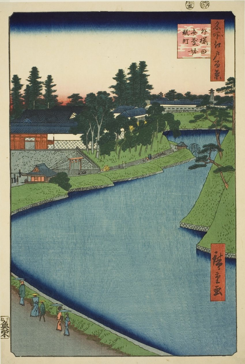 Benkei Moat from Soto-Sakurada to Kojimachi, from the series "One Hundred Famous Views of Edo" by Utagawa Hiroshige