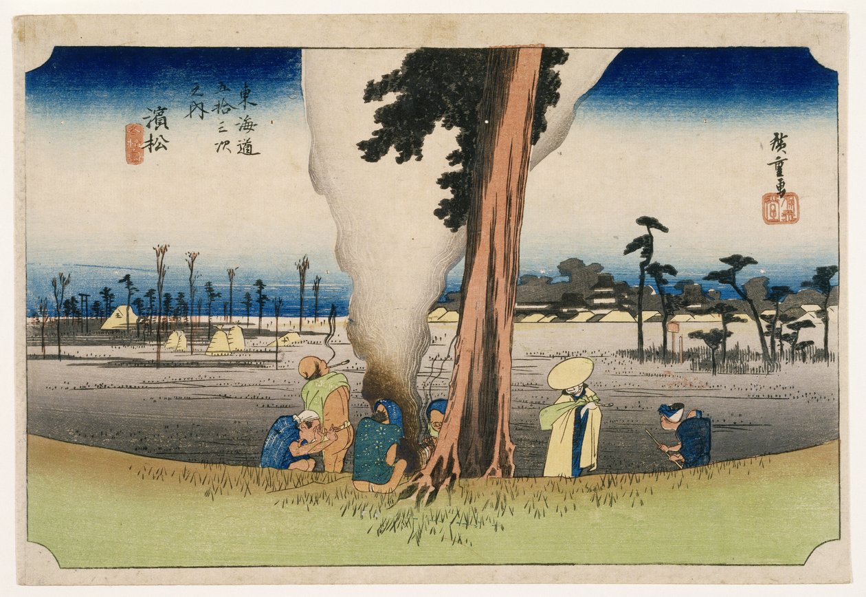 Hamamatsu, from Fifty-three Stations on the Tokaido Highway, c.1834 by Utagawa Hiroshige