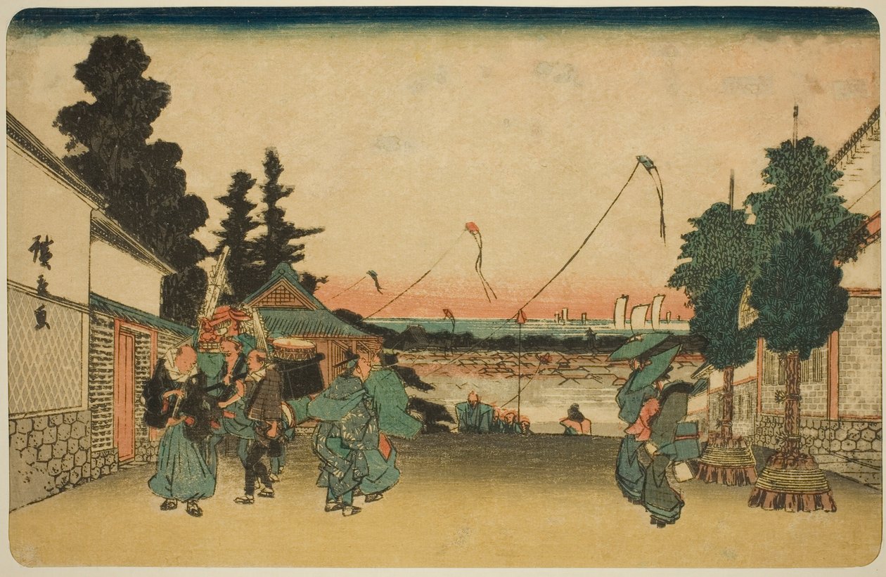 Kasumigaseki, from the series "Famous Places in Edo" by Utagawa Hiroshige