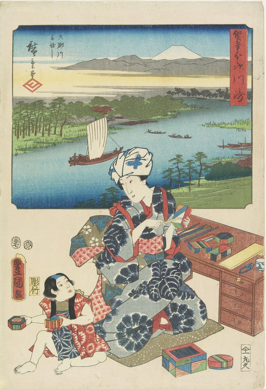 Kawasaki, July 1854 by Utagawa Hiroshige