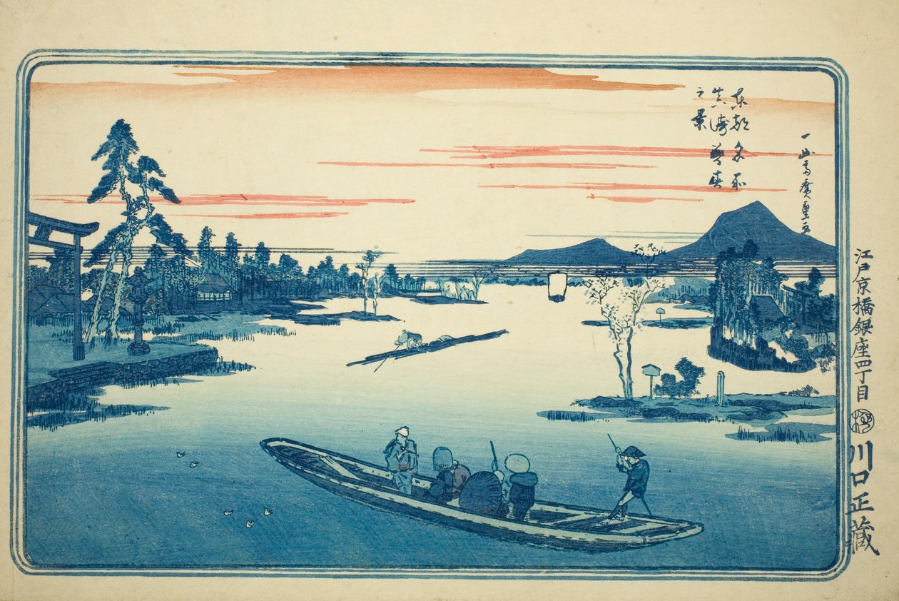 Late Spring at Massaki, from the series "Famous Views of the Eastern Capital" by Utagawa Hiroshige