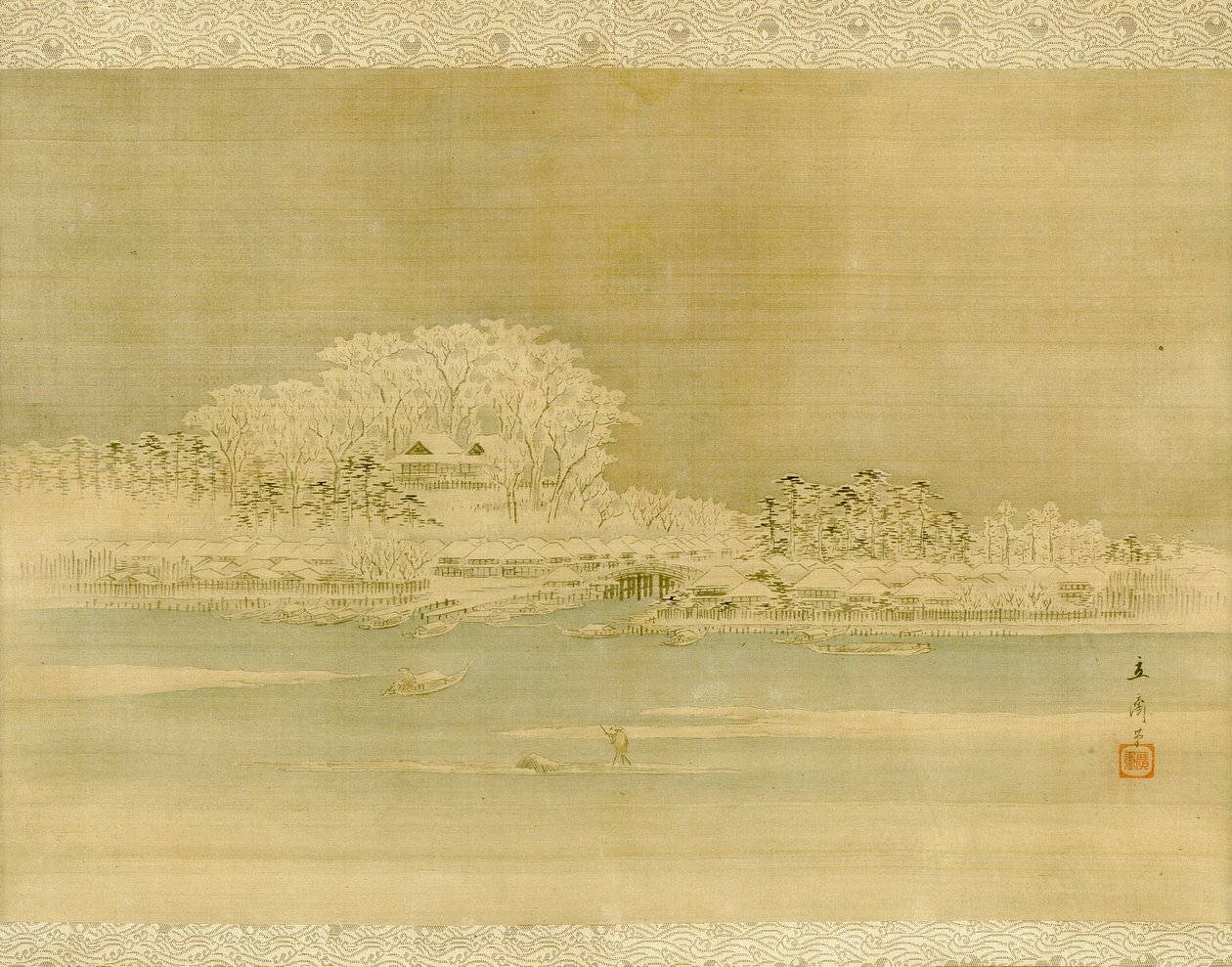 Matsuchiyama on the Sumida River by Utagawa Hiroshige