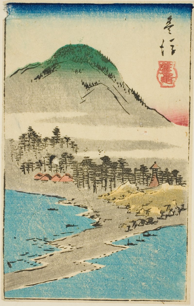 Minosaki in Bungo Province by Utagawa Hiroshige