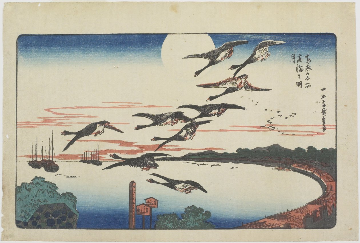 Moonlight at Takanawa, c. 1831 by Utagawa Hiroshige