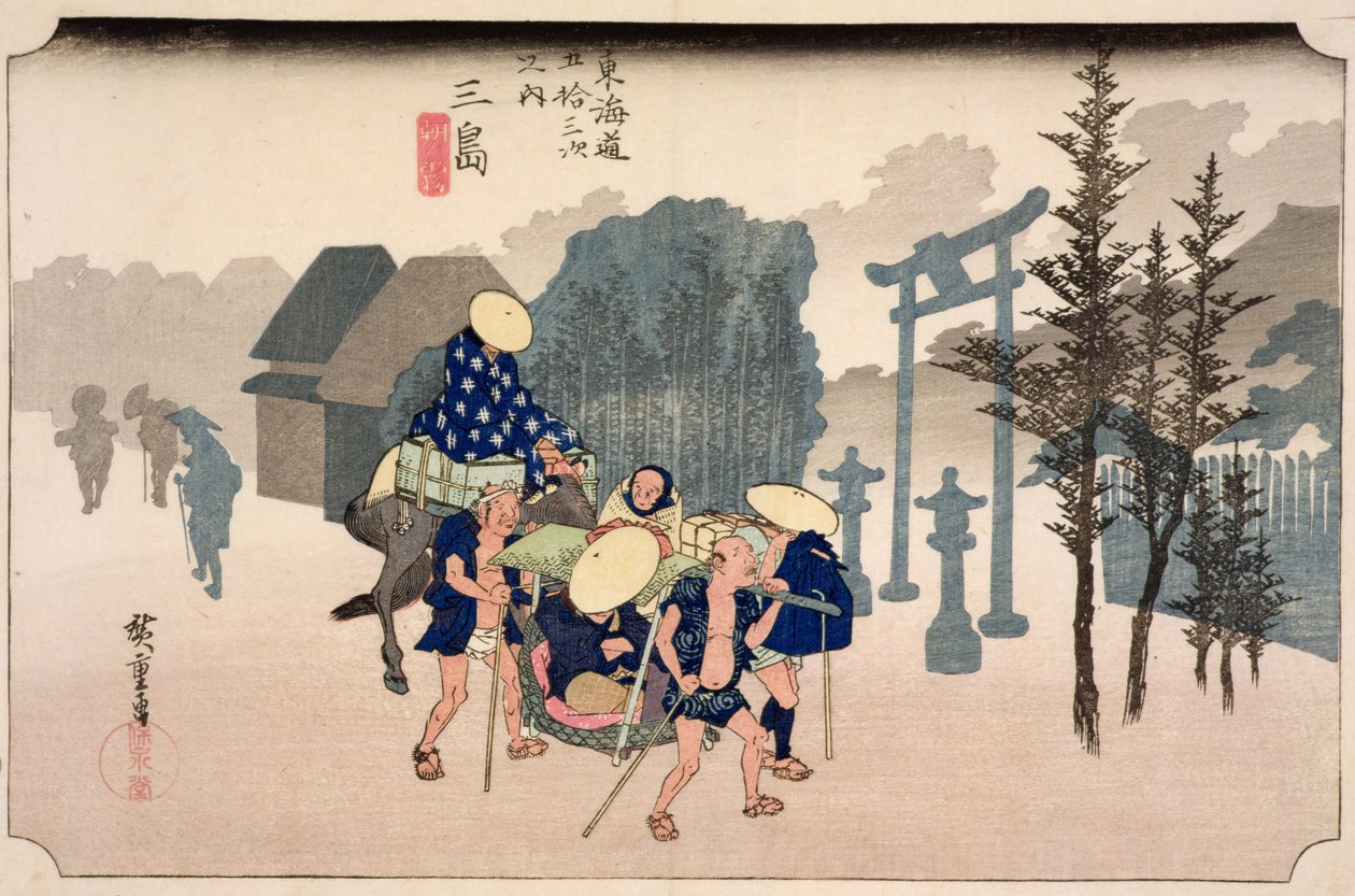 Morning Mist at Mishima, from the series 