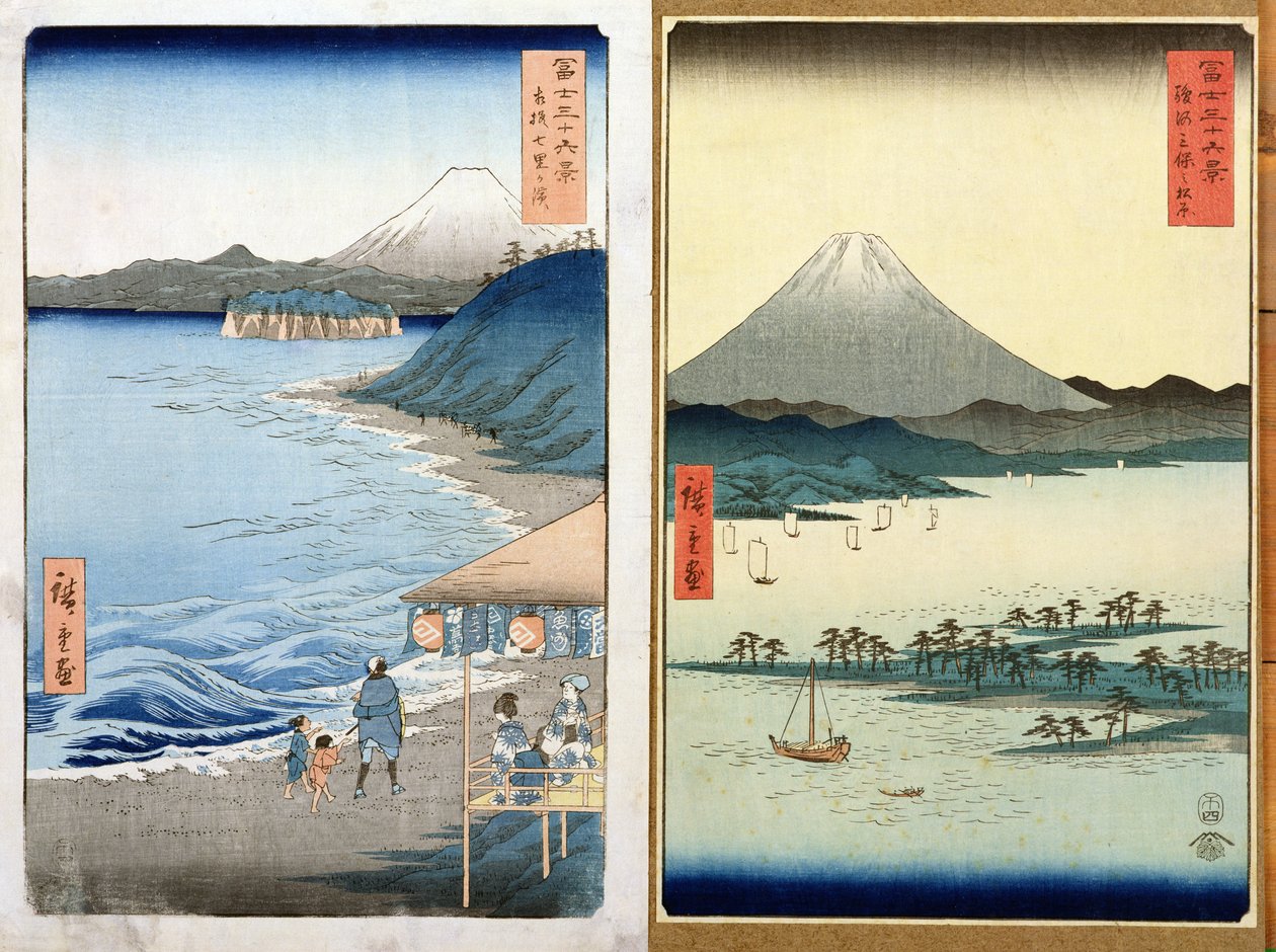 Mountains and Coastline, Two Views from 