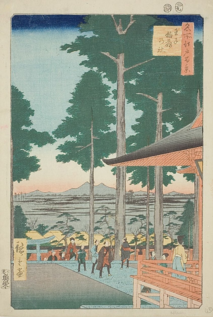 Oji Inari Shrine, No.18 from the series "One Hundred Famous Views of Edo" by Utagawa Hiroshige