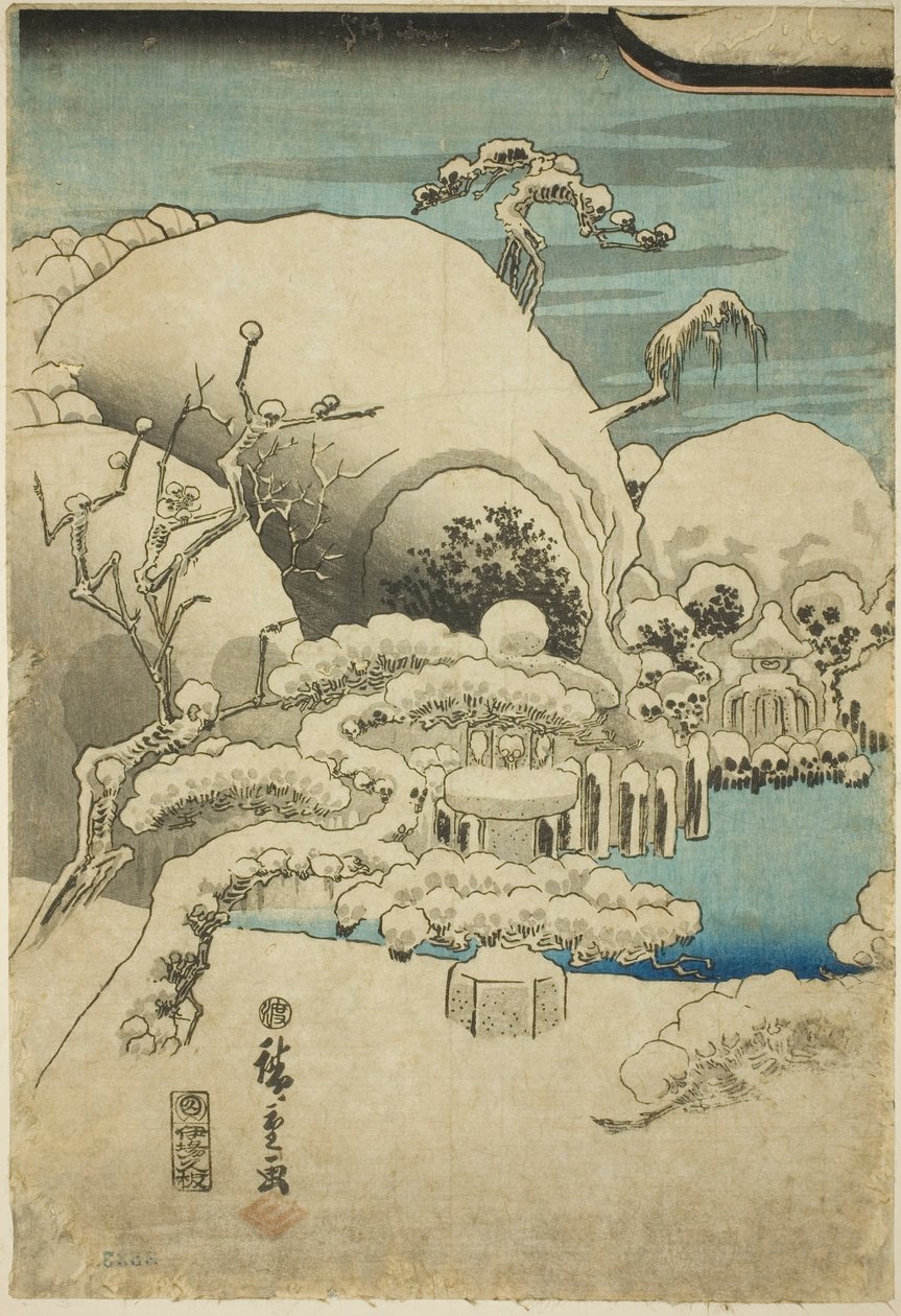 Taira no Kiyomori Sees an Apparition by Utagawa Hiroshige