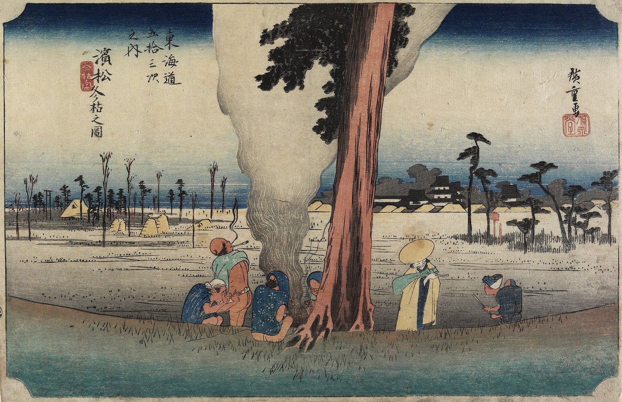 Winter Scene, Hamamatsu by Utagawa Hiroshige