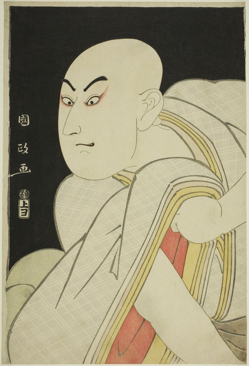 The Actor Sawamura Sojuro III as the Lay Priest Kiyomori by Utagawa Kunimasa