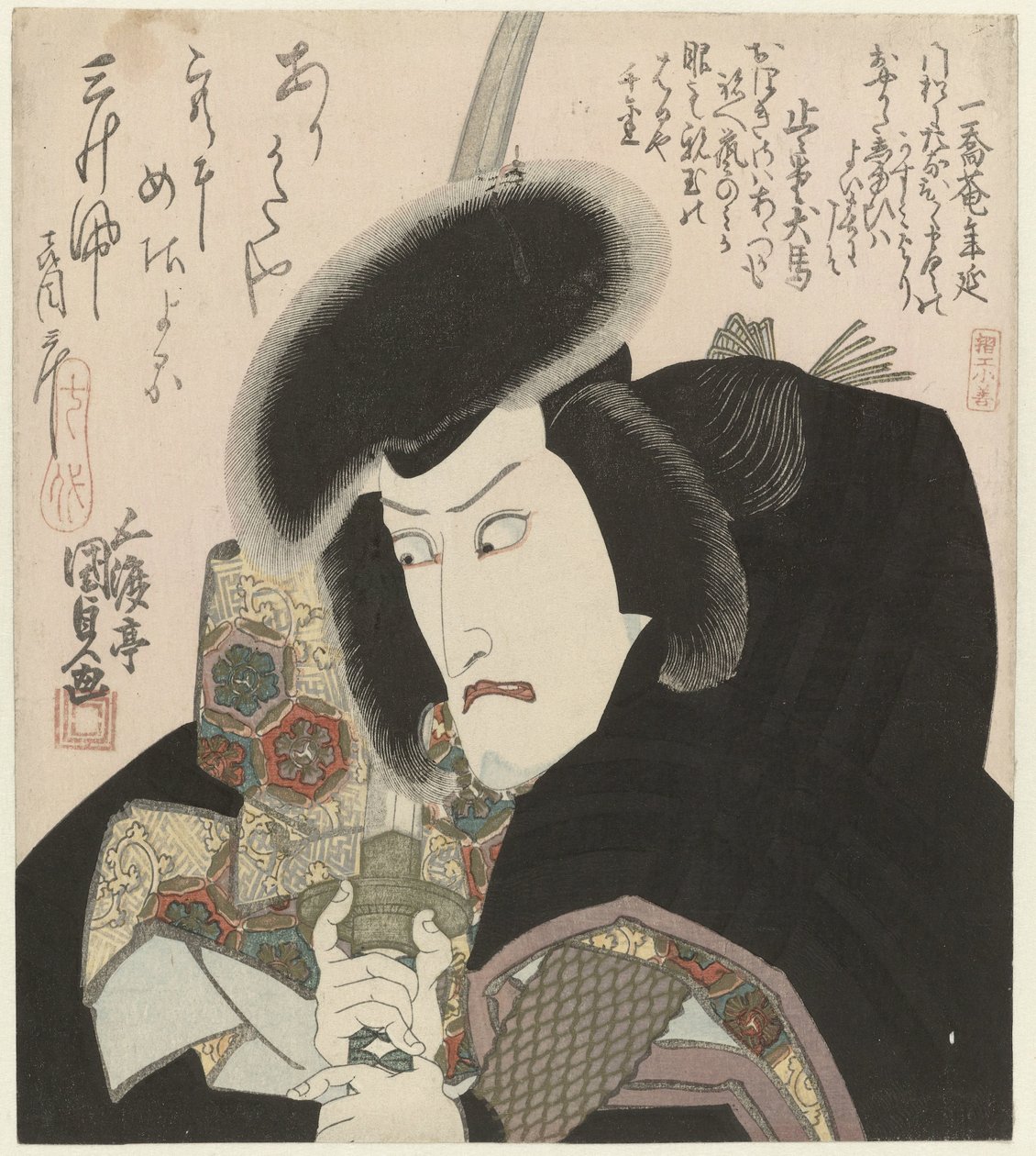 Bust Portrait of a Samurai by Utagawa Kunisada (I)