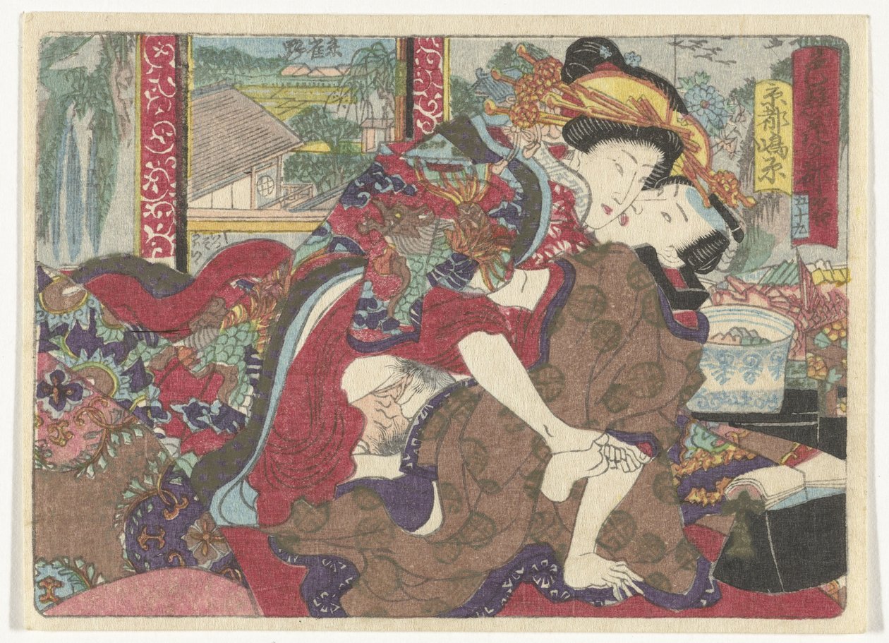 The Rest Stop Kyoto by Utagawa Kunisada (I)