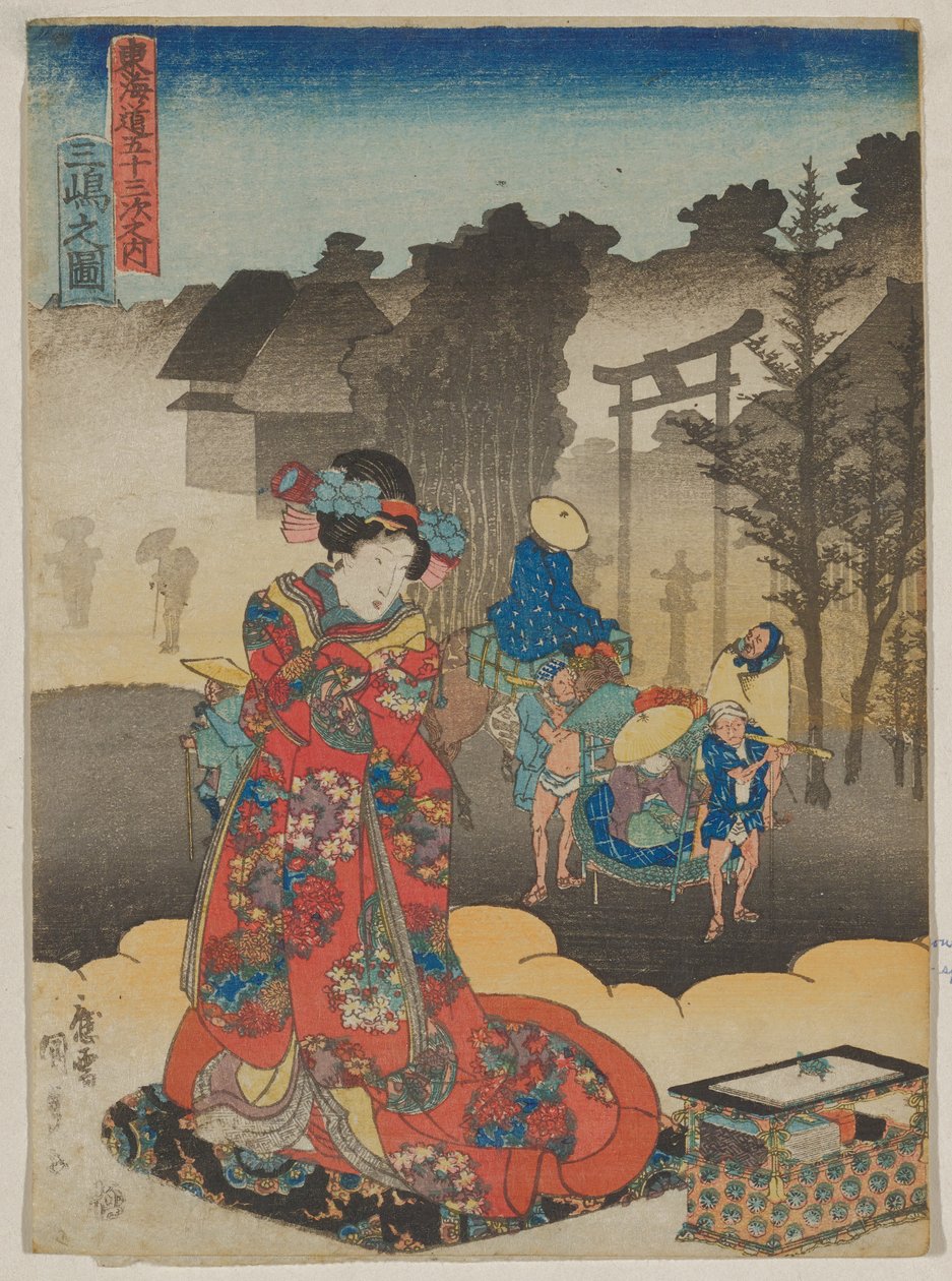 View at Mishima by Utagawa Kunisada
