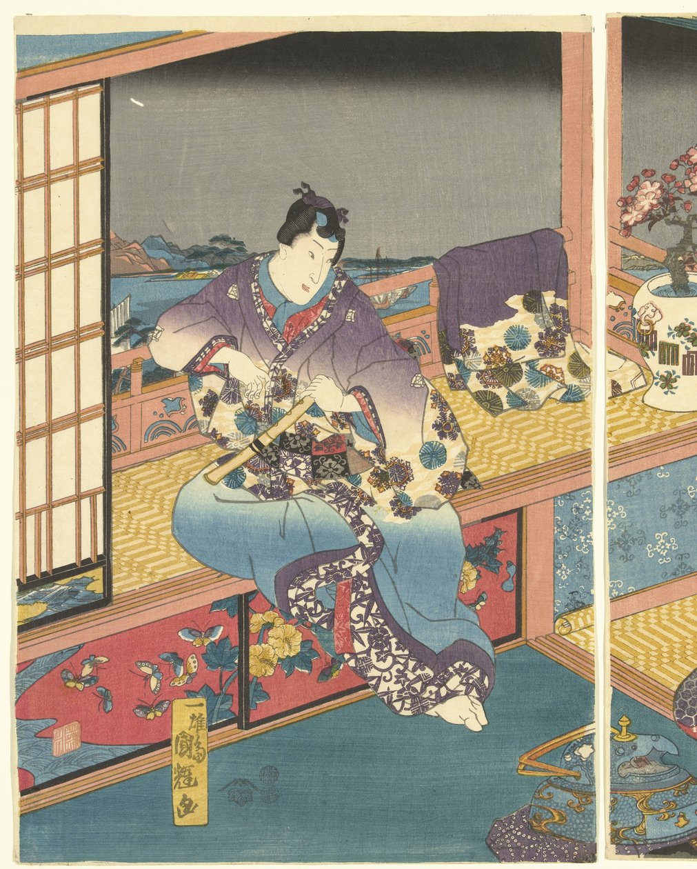 Flowers by Utagawa Kuniteru