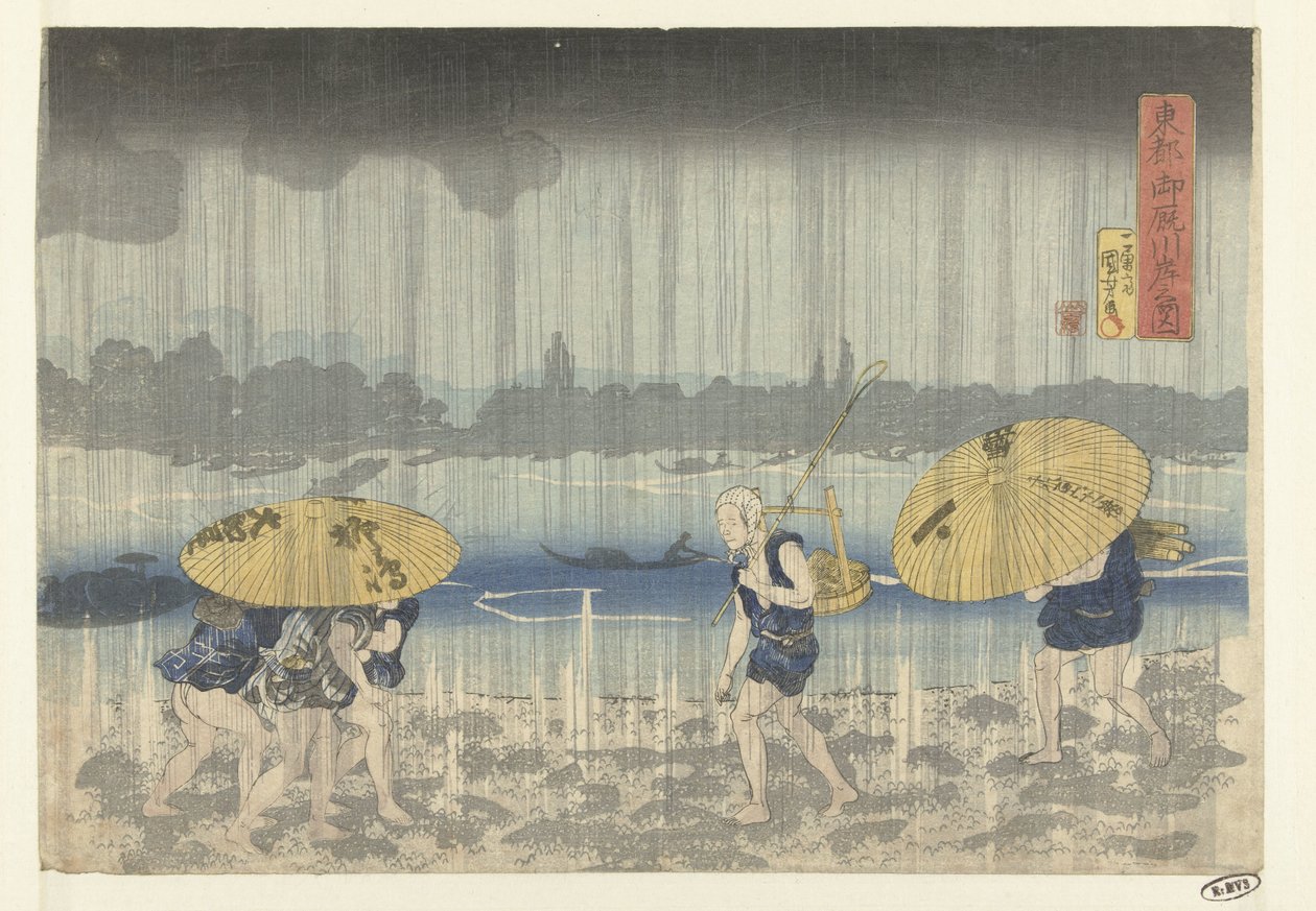 The Onmaya Riverbank in the Eastern Capital (Toto Onmayagashi no zu) by Utagawa Kuniyoshi