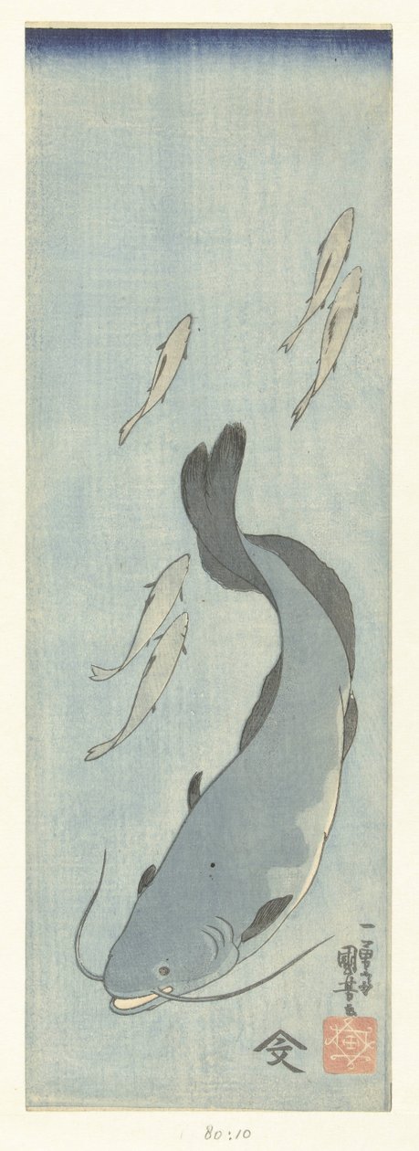 Catfish and Five Trout by Utagawa Kuniyoshi