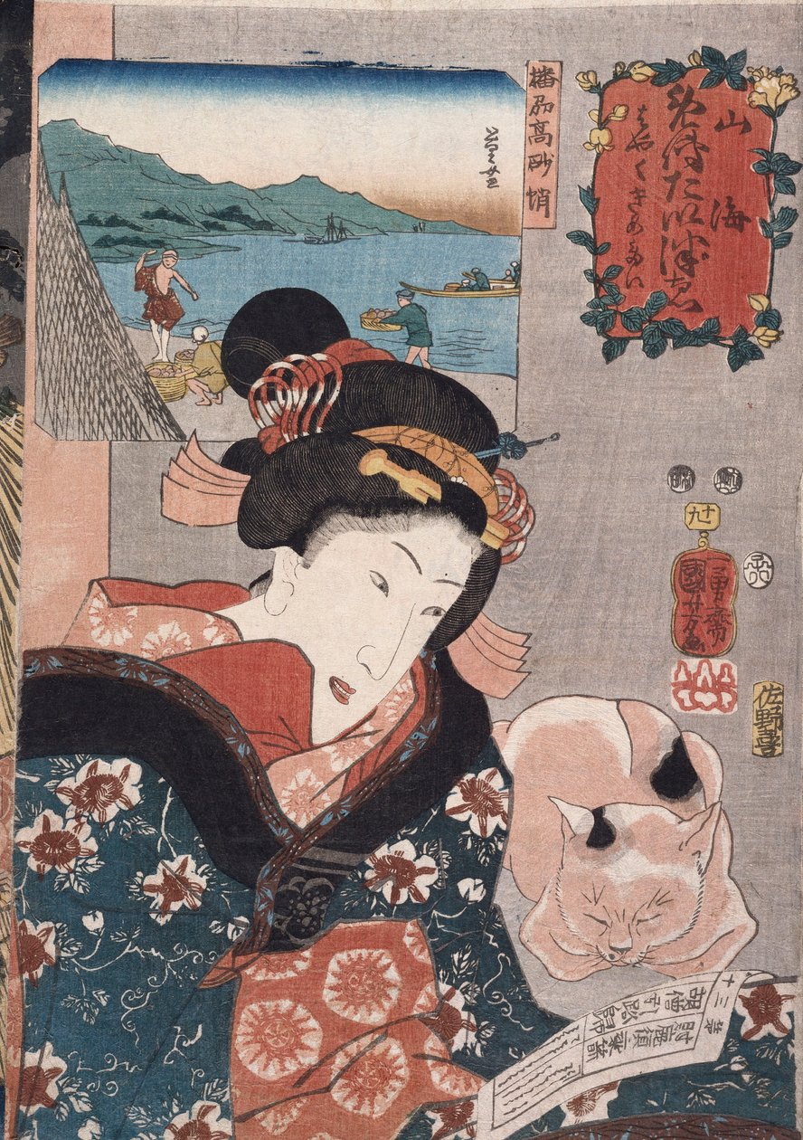 Octopus Fishing at Takasago in Harima Province, from the Series 