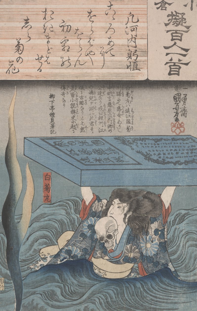 Ogura Imitation of the Hundred Poets by Utagawa Kuniyoshi