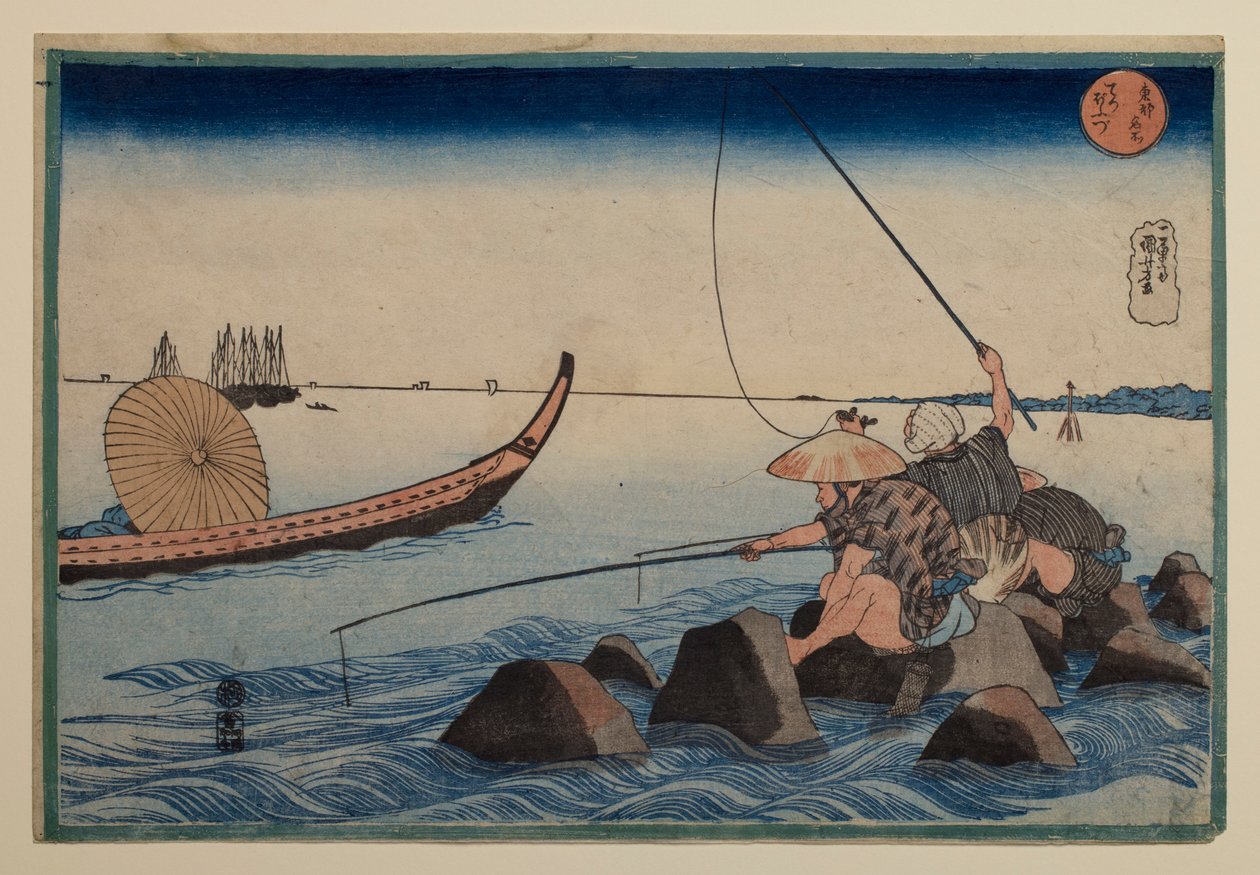 Teppōzu, from the series “Famous Places in the Eastern Capital” by Utagawa Kuniyoshi