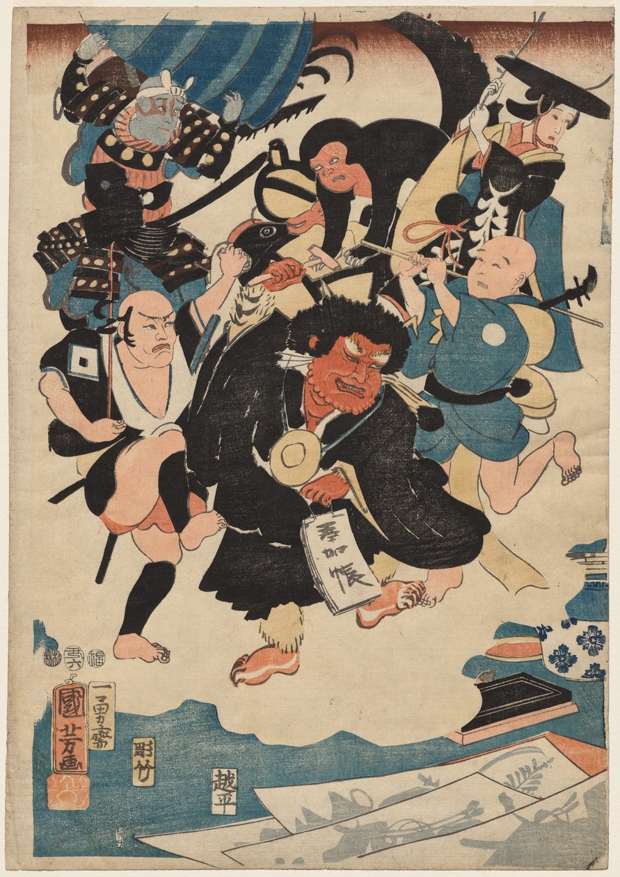 The Strange Occurrence of Ukiyo Matahei and his Famous Paintings by Utagawa Kuniyoshi