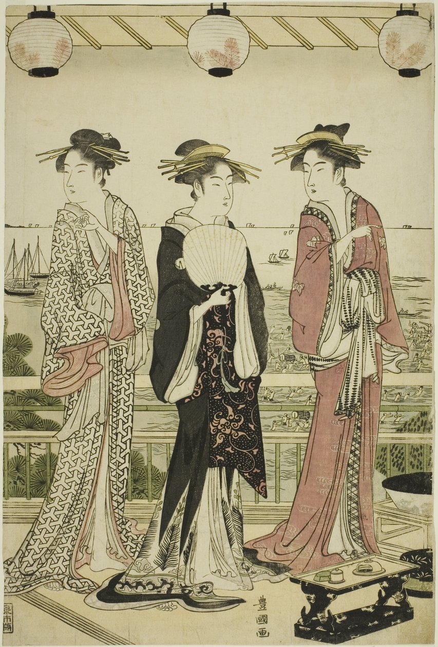 Four Seasons in the South - Summer View by Utagawa Toyokuni I