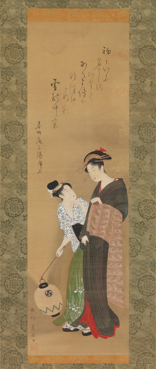 Woman and Attendant, ca. 1795 by Utagawa Toyokuni I