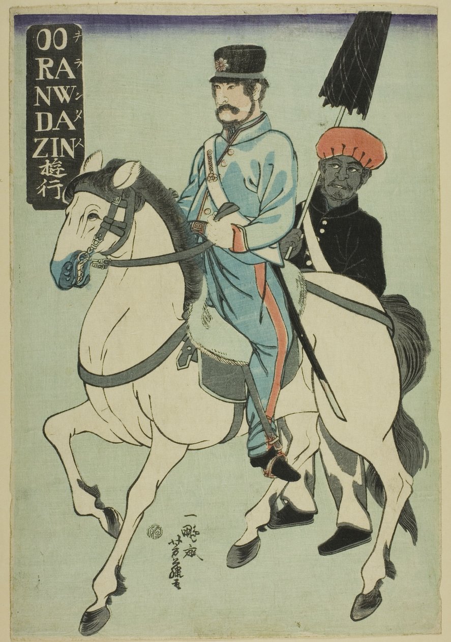 Dutchman Strolling by Utagawa Yoshifuji