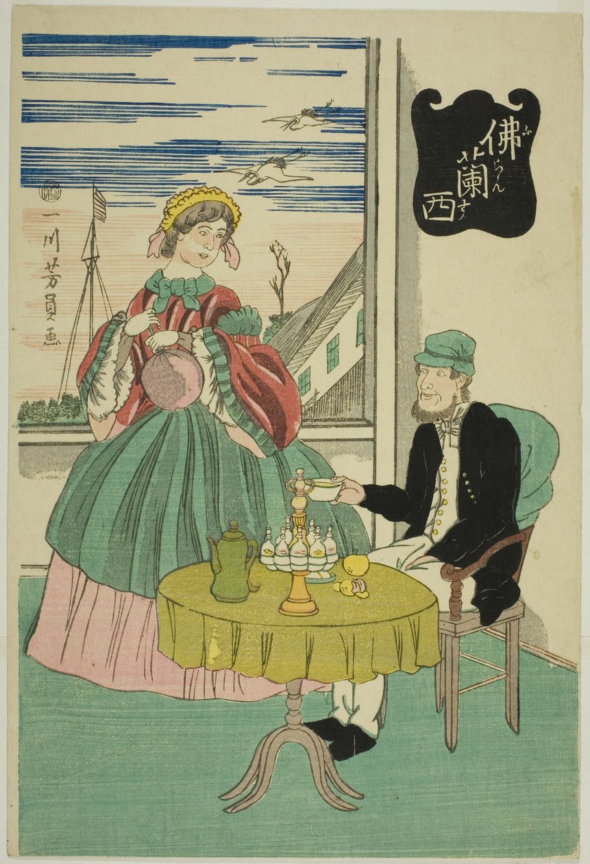 French by Utagawa Yoshikazu