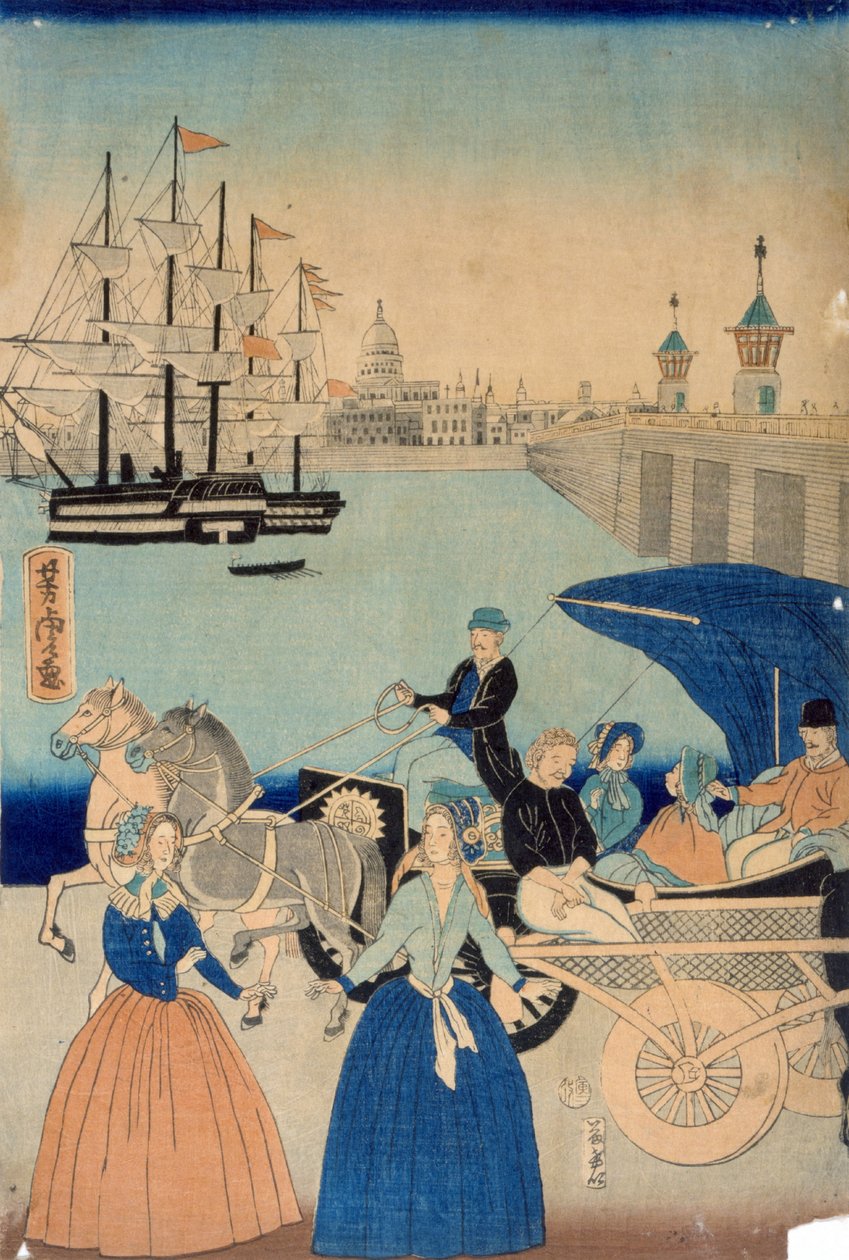Picture of London, England by Utagawa Yoshitora