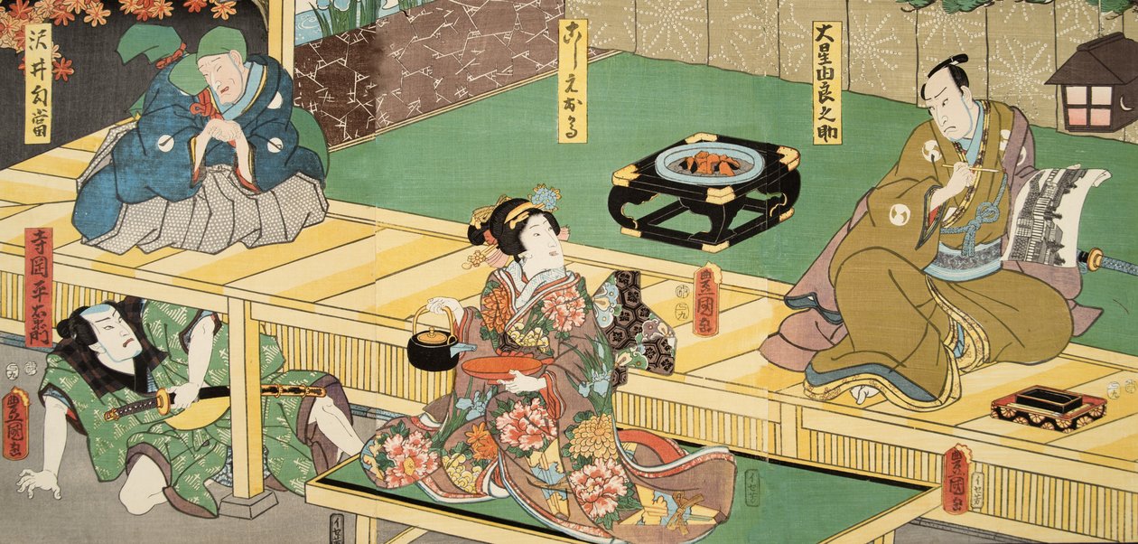 Scene from Tale of Genji by Murasaki Shibuku, c. 1860 by Utagawa and Toyokuni Kuniyoshi